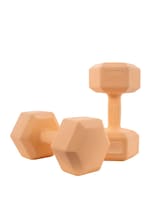 Mancuernas Hexagonales Altera Seul Naranja 15kg Para Ejercicio Y Tonificacion