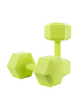 Mancuernas Hexagonales Altera Seul Verde Lima 25kg Antiderrapantes