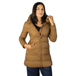 Foto 1 | Foto 1 | Chamarra Larga Capitonada Para Mujer Con Capucha Greenlander Beige
