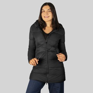 Foto 2 | Foto 2 | Chamarra Larga Capitonada Para Mujer Con Capucha Greenlander Negro