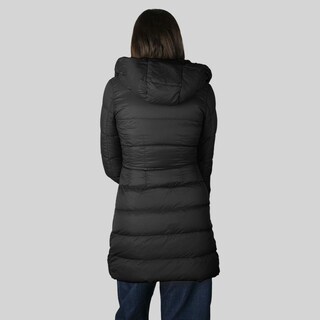 Foto 5 | Foto 5 | Chamarra Larga Capitonada Para Mujer Con Capucha Greenlander Negro