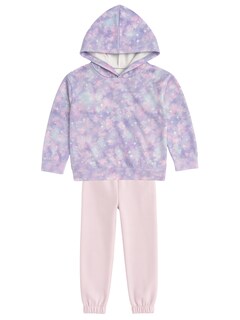 Foto 1 | Foto 1 | Set Hoodie Y Jogger Para Niña Modelo 13104 Color Pastel Galaxy Y Rosa Afelpado