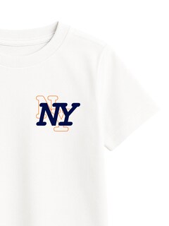 Foto 3 | Foto 3 | Playera Para Niña Zyro Kids Modelo 1004 New York Color Blanco Tela Suave