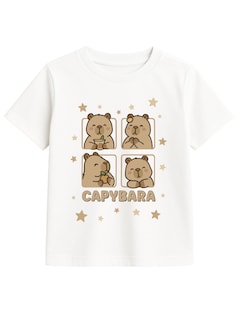 Foto 1 | Foto 1 | Playera Para Niña Zyro Kids Modelo 1004 Estampado Capybara Tela Suave