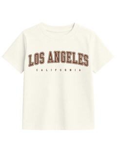 Foto 1 | Foto 1 | Playera Para Niña Zyro Kids Modelo 1004 Los Ángeles California Color Marfil Tela Suave