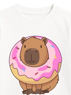 Foto 6 | Foto 6 | Set De 3 Playeras Para Niña Zyro Kids Modelo 1004 Color Blanco Estampado Capybara