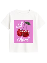 Playera Para Niña Zyro Kids 1004 Blanca Estampado Mon Chéri