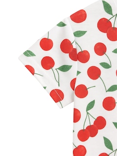 Foto 3 | Foto 4 | Set Playeras Para Niña Modelo 1004 Estampado De Cerezas Color Blanco