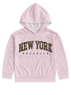 Foto 1 | Foto 1 | Hoodie Para Niña Zyro Kids Modelo 17504 Rosa Claro Estampado New York Tela Afelpada
