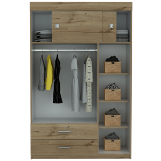 Foto 6 | Foto 6 | Closet Alma Café Claro Virtual Muebles