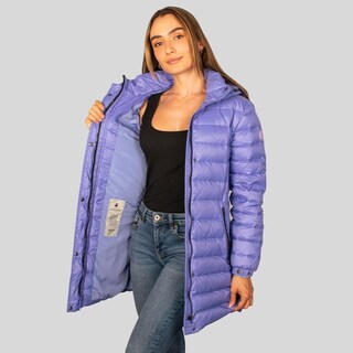 Foto 3 | Foto 3 | Chamarra Capitonada Para Mujer Con Capucha Greenlander Purpura