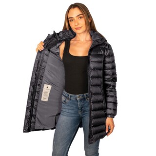 Foto 3 | Foto 3 | Chamarra Capitonada Para Mujer Con Capucha Greenlander Negro