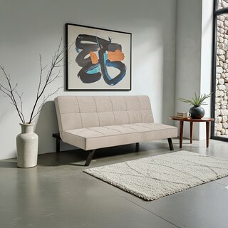 Foto 4 | Foto 4 | Sofá Cama Urban Moderno Futón Tapizado En Lino Gris Con Patas Negras Ilios Innova Diseño Minimalista De 3 Posiciones