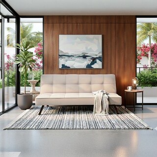 Foto 5 | Foto 5 | Sofá Cama Urban Moderno Futón Tapizado En Lino Gris Con Patas Negras Ilios Innova Diseño Minimalista De 3 Posiciones