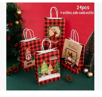 Foto 2 | Foto 2 | 24 Bolsas Regalo Navidad Adornos