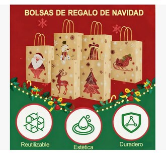 Foto 4 | Foto 4 | 24 Bolsas Regalo Navidad Adornos