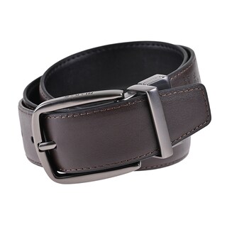 Foto 2 | Foto 2 | Cinturón Reversible De Piel Genuina Negro Cafe 34 Mm Hickok