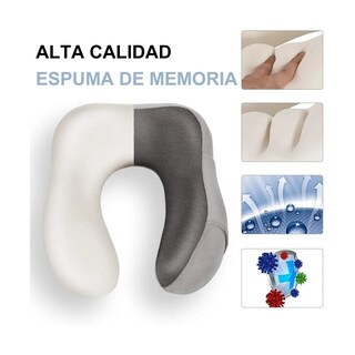 Foto 4 | Foto 4 | Cómodo Almohada De Viaje Lab.g Espuma De Memoria Cojín Para Cuello Gris