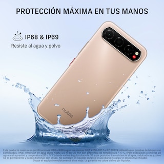 Foto 3 | Foto 3 | Celular Nubia Air 256gb Dorado 8gb Ram Android 15 Ip68/ip69
