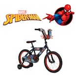 Bicicleta Spiderman Rodada 16 Con Rueditas Entrenadoras