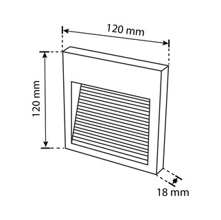 Foto 4 | Foto 4 | Lámpara Pared S6 6w 3000k Ip65 Negra Labg