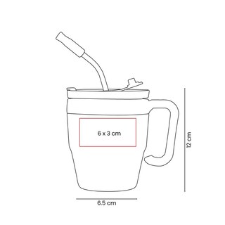 Foto 5 | Foto 5 | Paquete Con 50 Piezas De Taza Promocional Acero Inoxidable Tapa Push Con Popote