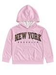 Hoodie Zyro Kids 2304 Rosa con Estampado para Niña