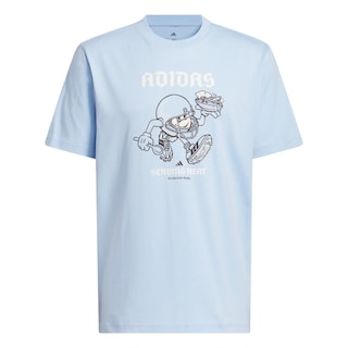 Foto 2 | Foto 2 | Playera Stadium Tailgate Estampada Adidas Azul Hombre