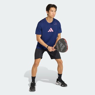 Foto 6 | Foto 6 | Playera Graphic Category Para Pádel Adidas Azul Hombre
