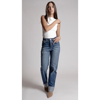 Foto 1 | Foto 1 | Jeans Wide Leg Mujer Balam Bl7120 Azul Oscuro