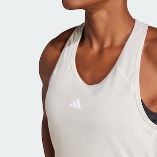 Foto 4 | Foto 4 | Playera Sin Mangas Train Essentials Minimal Branding Racerback Adidas Beige Mujer