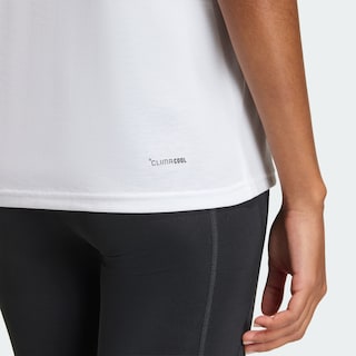 Foto 5 | Foto 5 | Playera De Entrenamiento Category Climacool Estampada Adidas Blanco Mujer