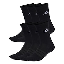 Calcetines A Media Pantorrilla Acolchados Paquete De 6 Pares Adidas Negro Unisex