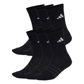 Foto 1 | Foto 1 | Calcetines A Media Pantorrilla Acolchados Paquete De 6 Pares Adidas Negro Unisex
