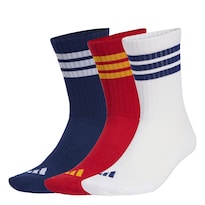 Calcetines Sportswear 3 Franjas Acolchados A Media Pantorrilla Paquete De 3 Pares Adidas Azul Unisex