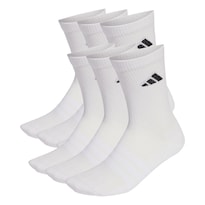 Calcetines A Media Pantorrilla Acolchados Paquete De 6 Pares Adidas Blanco Unisex