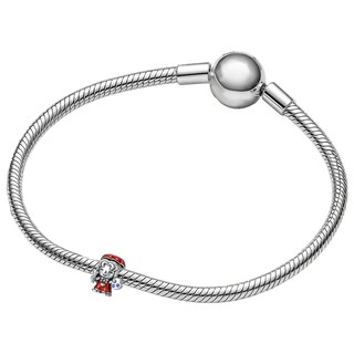 Foto 4 | Foto 4 | Charm Artista Navidad Pulido Lujo Ventdepot Mxcxt-004 4 Piezas Plata S925 Chapa Multicolor