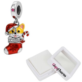 Foto 3 | Foto 3 | Dije Plata S925 Perrito Corgi Ventdepot Mxxgr-002 2 Piezas Plata S925 Chapa Multicolor