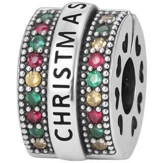 Foto 1 | Foto 1 | Charm Christmas Tubular Ventdepot Mxxcz-001 1 Pieza Plata S925 Chapa Multicolor