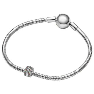 Foto 4 | Foto 4 | Charm Christmas Tubular Ventdepot Mxxcz-001 1 Pieza Plata S925 Chapa Multicolor