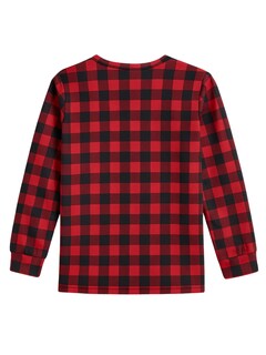 Foto 6 | Foto 6 | Pijama Para Niña Zyro Kids 12303 Manga Larga Cuadros Rojo Y Negro