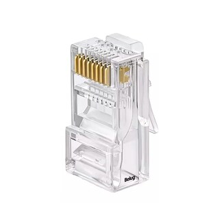 Foto 1 | Foto 1 | Set 100 Plug Conector Belug Profesional Cat 6 Rj45 Cable Red Utp Transparente