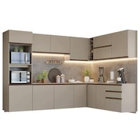 Cocina Integral Completa Modular Madesa Nice 465cm Crema 03