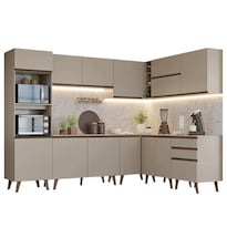Cocina Integral Completa Modular Madesa Nice 465cm Crema 01