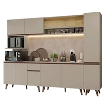 Cocina Integral Completa Modular Madesa Nice 280cm Crema 04