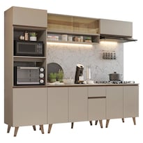 Cocina Integral Completa Modular Madesa Nice 260cm Crema