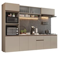 Cocina Integral Completa Modular Madesa Nice 260cm Crema 10