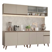 Cocina Integral Completa Modular Madesa Nice 240cm Crema