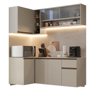Foto 1 | Foto 1 | Cocina Integral Completa Modular Madesa Nice 265cm Crema 05