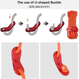 Foto 3 | Foto 3 | Cuerda Guía Reflectante Ligera Para Tiendas Azarxis - Paquete De 12 - Venta Internacional.